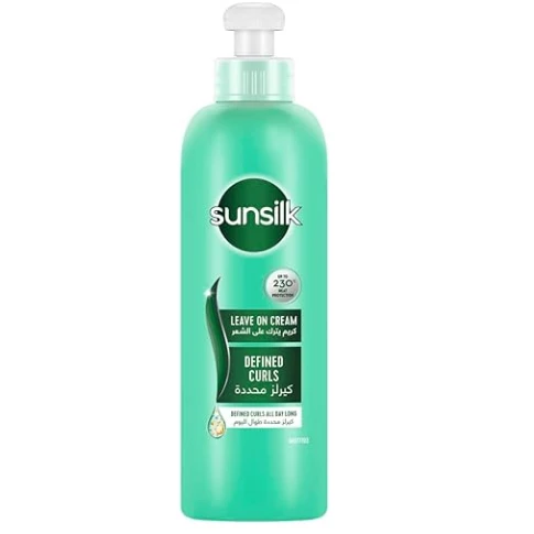 Sunsilk Curls Defining & Hydrating Leave On Hair Cream with Jojoba Oil (20% Off) - cruelty free