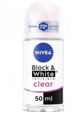 NIVEA Black & White Invisible Original 48H Antiperspirant Roll-On Deodorant (15% Off)