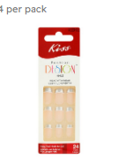 Kiss Fashion Design Silver Ready To Wear Nails - أظافر جاهزة للارتداء من تصميم كيس فاشن ديزاين باللون الفضي