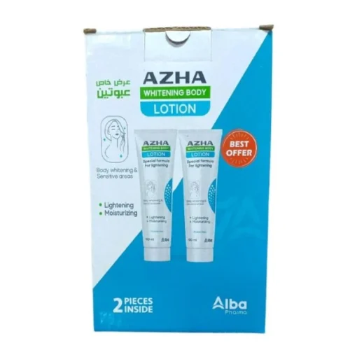 Azha Non-Greasy Whitening, Lightening & Moisturizing Body Lotion for All Skin Types (Special Offer) - non comedogenic, parabens free