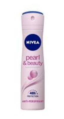 NIVEA Pearl & Beauty 72H Antiperspirant Deodorant Spray for Women - ethyl alcohol free