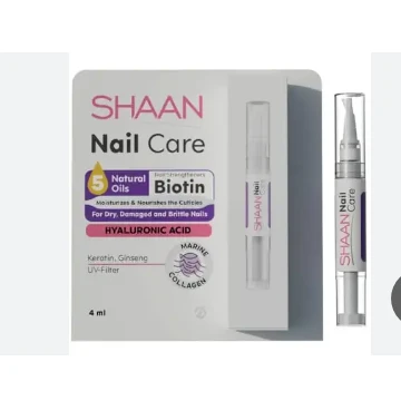 Shaan Moisturizing & Nourishing Nail Care with Hyaluronic Acid & Natural Oils for Dry, Damaged & Brittle Nails