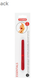 Titania Essentials Red 11.5cm Emery Nail Files
