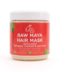 Raw African Mask with Shea Extract for Split Ends, Damaged & Colored Hair - silicones free, parabens free, animal testing free