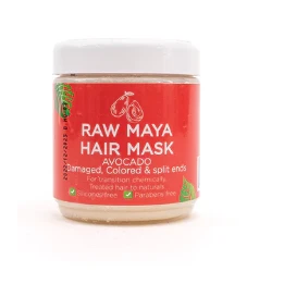 Raw African Mask with Shea Extract for Split Ends, Damaged & Colored Hair - silicones free, parabens free, animal testing free
