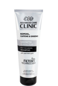 Eva Advanced Care Clinic Growth Perfector Root Charging Shampoo with Kopexil, Caffeine & Ginseng for Weak & Falling Hair - sulfate hair, silicone free, parabens free - شامبو إيفا أدفانسد كير كلينيك لنمو الجذور مع كوبيكسيل والكافيين والجنسنغ للشعر الضعيف والمتساقط - خالٍ من الكبريتات والسيليكون والبارابين