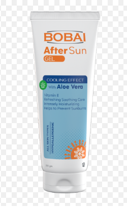Bobai Hypoallergenic Cooling After Sun Gel with Aloe Vera & Vitamin E for All Skin Types