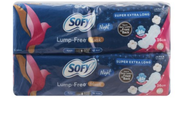 Sofy Maxi Thick Super Extra Long Sanitary Pads Musk Scent (Special Offer) 2 x 12 per pack