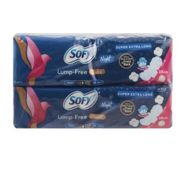 Sofy Maxi Thick Super Extra Long Sanitary Pads Musk Scent (Special Offer) 2 x 12 per pack