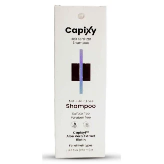 Capixy Anti-Hair Loss & Fertilizer Shampoo with Aloe Vera Extract & Biotin for All Hair Types - sodium free, sulfate free, parabens free