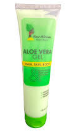 Raw African Cooling, Soothing & Hydrating Gel with Aloe Vera, Jojoba & Sweet Almond Extracts for Face, Hair & Body - cruelty free
