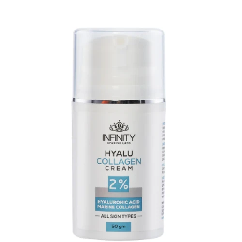 Infinity Non-Greasy Facial Cream with Hyaluronic Acid & Marine Collagen for All Skin Types 50 gr