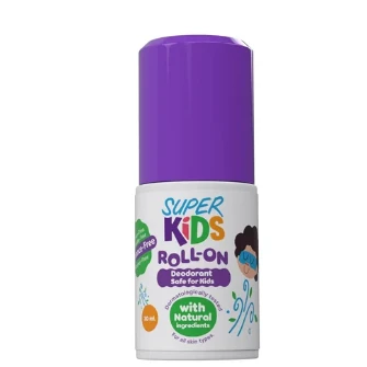 Super Kids Roll-On Deodorant for All Skin Types - parabens free, phthalate free, alcohol free 30 ml