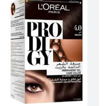 L'Oreal Prodigy Permanent Oil Hair Color Sepia Brown 4.0 - ammonia free