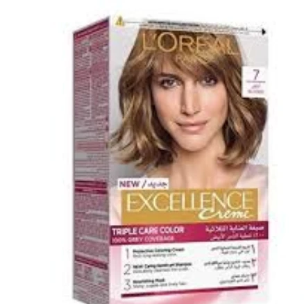 L'Oreal Excellence Triple Care Hair Color Cream Blonde 7