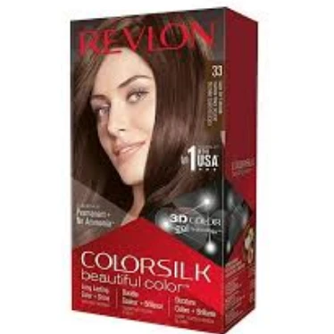 Revlon 3D Colorsilk Permanent Hair Coloring Kit with Keratin Medium Golden Brown 43 - ammonia free 1 pack