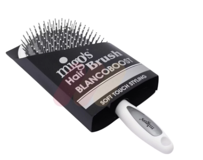 Migos White & Gray Blanco Boost Hairbrush