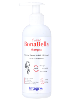 BonaBella Nourishing, Moisturizing & Anti-Dandruff Shampoo with Procapil, Argan & Tea Tree Oil for Dry & Damaged Hair - sulfate free, silicone free, parabens free (نسخة)
