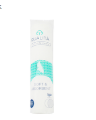 Qualita Soft & Absorbent Cotton Pads 100 per pack
