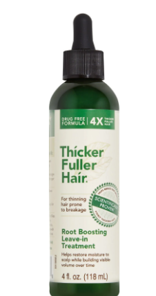 Thicker Fuller Hair Restoring, Moisturizing & Root Boosting Leave-In Hair Treatment for Thinning & Breakage-Prone Hair - phthalates free, petrolatum free, silicone free 118 ml