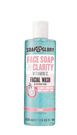 Soap & Glory Face Wash with Vitamin C & Yuzu Extract for All Skin Types - vegan 350 ml
