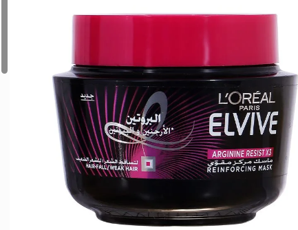 L'Oreal Elvive Arginine Resist X3 Reinforcing Mask with Boitin, Arginine & Protein for Weak Hair 300 ml
