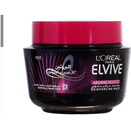 L'Oreal Elvive Arginine Resist X3 Reinforcing Mask with Boitin, Arginine & Protein for Weak Hair 300 ml