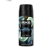 Axe Aqua Bergamot 72H Deodorant Body Spray Sage & Juniper Scent 150 ml