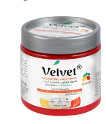 Velvet Hydrating & Anti-Hair Loss Mask with Ginseng, Saw Palmetto & Argan for Damaged, Thin & Falling Hair - parabens free, silicone free, sulfate free 400 gr