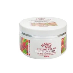 Shiny Star Hair Styling Cream with Argan Oil for Split Ends & Frizzy Hair 250 ml