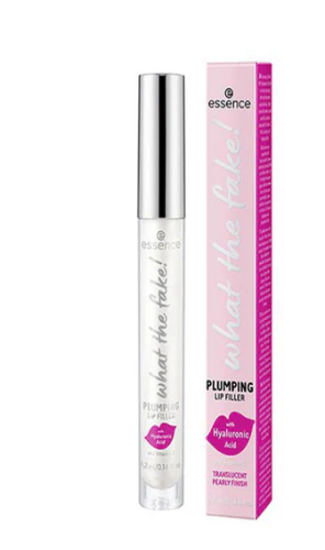 Essence What The Fake Plumping Lip Filler with Hyaluronic Acid & Vitamin E Translucent Pearly - vegan 1 pcs