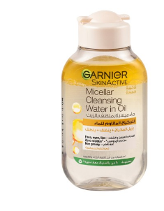 Garnier Skin Active Waterproof Non-Greasy All In One Micellar Cleansing Water In Oil for All Skin Types - alcohol free, perfume free 100 ml