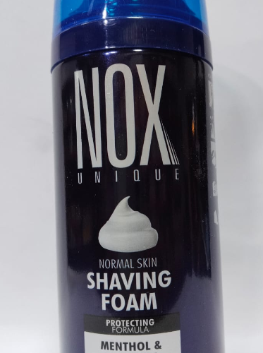 NOX Unique Shaving Foam with Menthol & Aleo Vera for Normal Skin 100 ml