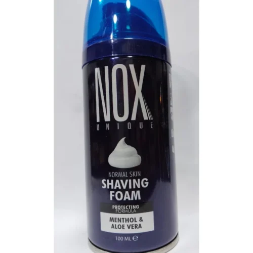 NOX Unique Shaving Foam with Menthol & Aleo Vera for Normal Skin 100 ml