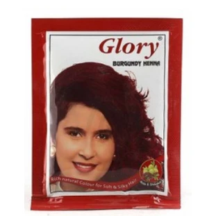 Glory Burgundy Henna with Amla & Shikakai Sachet 10 gr