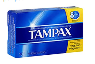 Tampax Regular Tampons 10 per pack