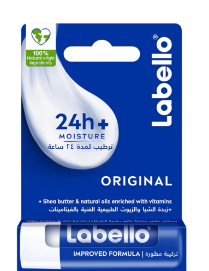 Labello 24H Moisturizing Original Lip Balm with Shea Butter, Natural Oils & Vitamins - mineral oil free 1 pcs