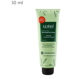 Leaves Nourishing, Repairing & Anti-Hair Loss Cream with Indian Herbs - parabens free, silicon free, alcohol free 250 ml