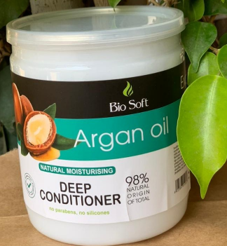 Bio Soft Moisturizing, Conditioning & Express Shine Mask for All Hair Types with Argan Oil - parabens free, silicones free 500 ml