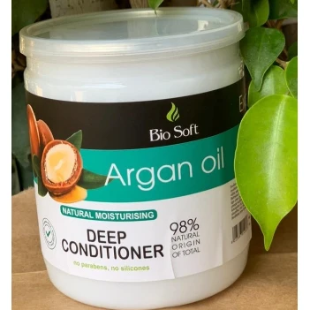 Bio Soft Moisturizing, Conditioning & Express Shine Mask for All Hair Types with Argan Oil - parabens free, silicones free 500 ml