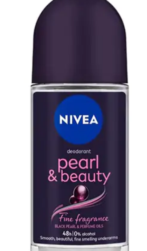 NIVEA Pearl & Beauty 48H Antiperspirant Roll-On Deodorant for Women - alcohol free 50 ml