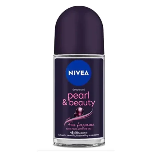 NIVEA Pearl & Beauty 48H Antiperspirant Roll-On Deodorant for Women - alcohol free 50 ml