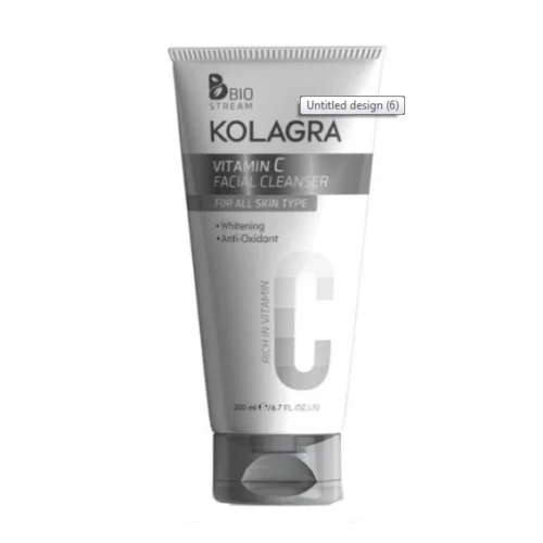Kolagra Antioxidant & Whitening Facial Cleanser with Vitamin C for All Skin Types 200 ml