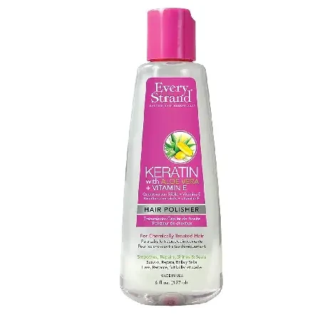 Every Strand Keratin Hair Polisher with Aloe Vera & Vitamin E for Chemically Treated Hair - alcohol free 177 ml