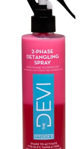Devi 2-Stage Detangling Spray 250ml with Keratin & Squalane Hair Care Formula