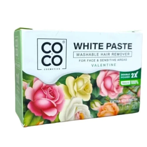 Coco Wax Washable White Paste Hair Remover Valentine Scent for Face & Sensitive Areas 100 gr