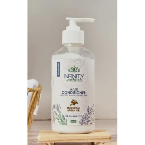 Infinity Naturals Restoring & Nourishing Hair Conditioner with Organic Moroccan Argan Oil for All Hair Types - mineral oil free, silicone free, parabens free 300 ml