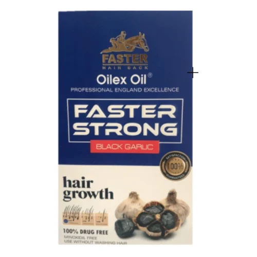 Faster Oilex Oil Strengthening Hair Serum with Black Garlic Extract - drug free, minoxidil free, chemical free 100 ml