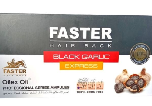 Faster Oilex Oil Express Professional Series Serum Ampoules with Black Garlic - drug free 5 x 10 ml