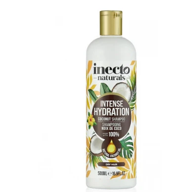 Inecto Naturals Intense Hydrating Shampoo with Coconut Oil for Dry Hair - vegan 500 ml